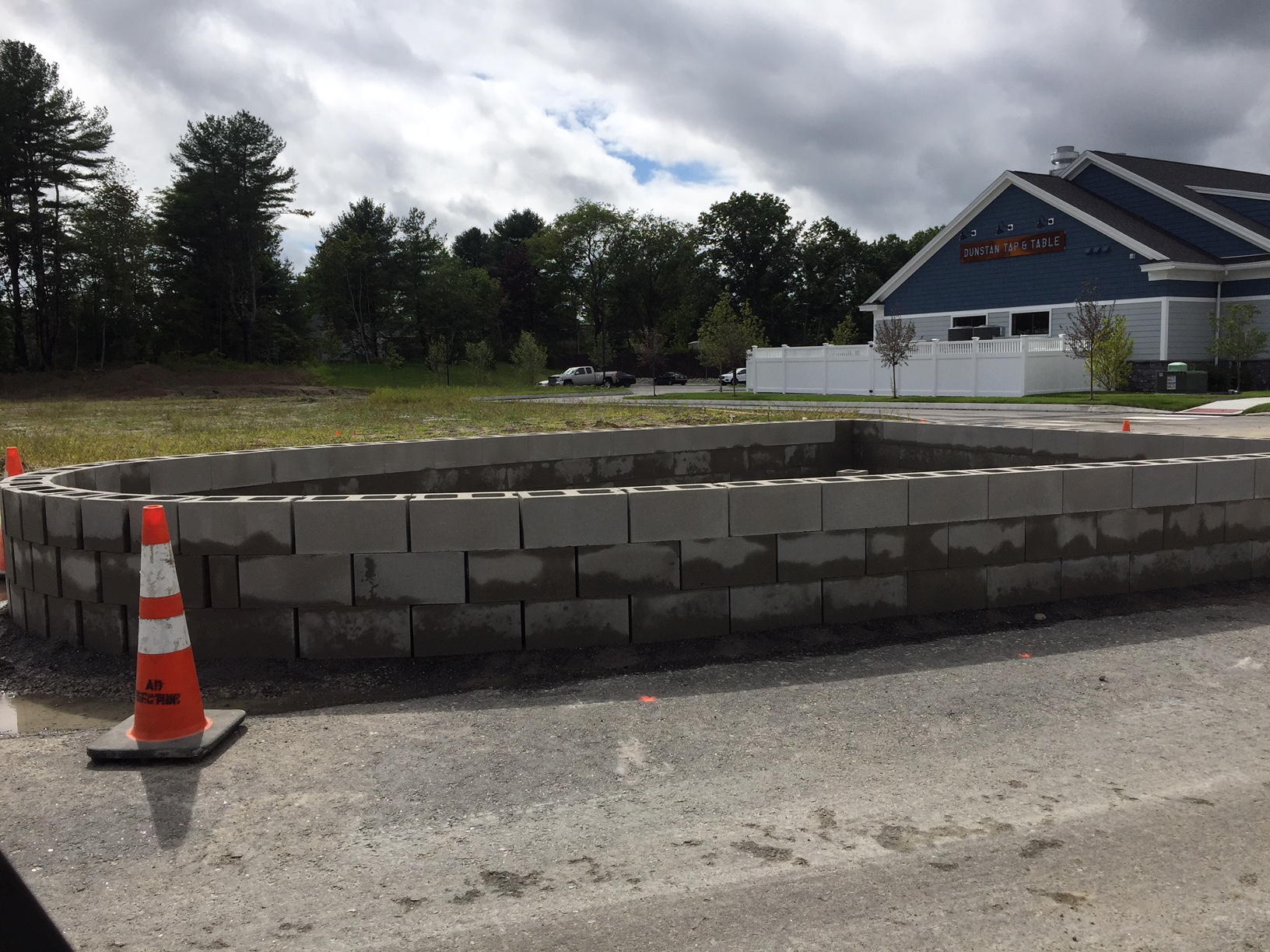 Dunstan Tap and Table Restaurant Scarborough Maine Stone Hardscape Wall